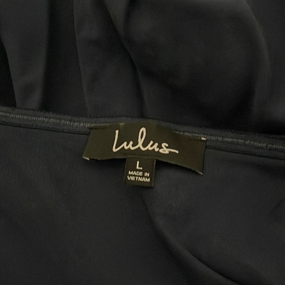 Lulu’s Destined for Chicness Navy Blue One-Shoulder Romper size L. Navy Blue. - Picture 5 of 12